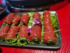 香菜牛肉卷-谭鸭血老火锅(慈云寺店)