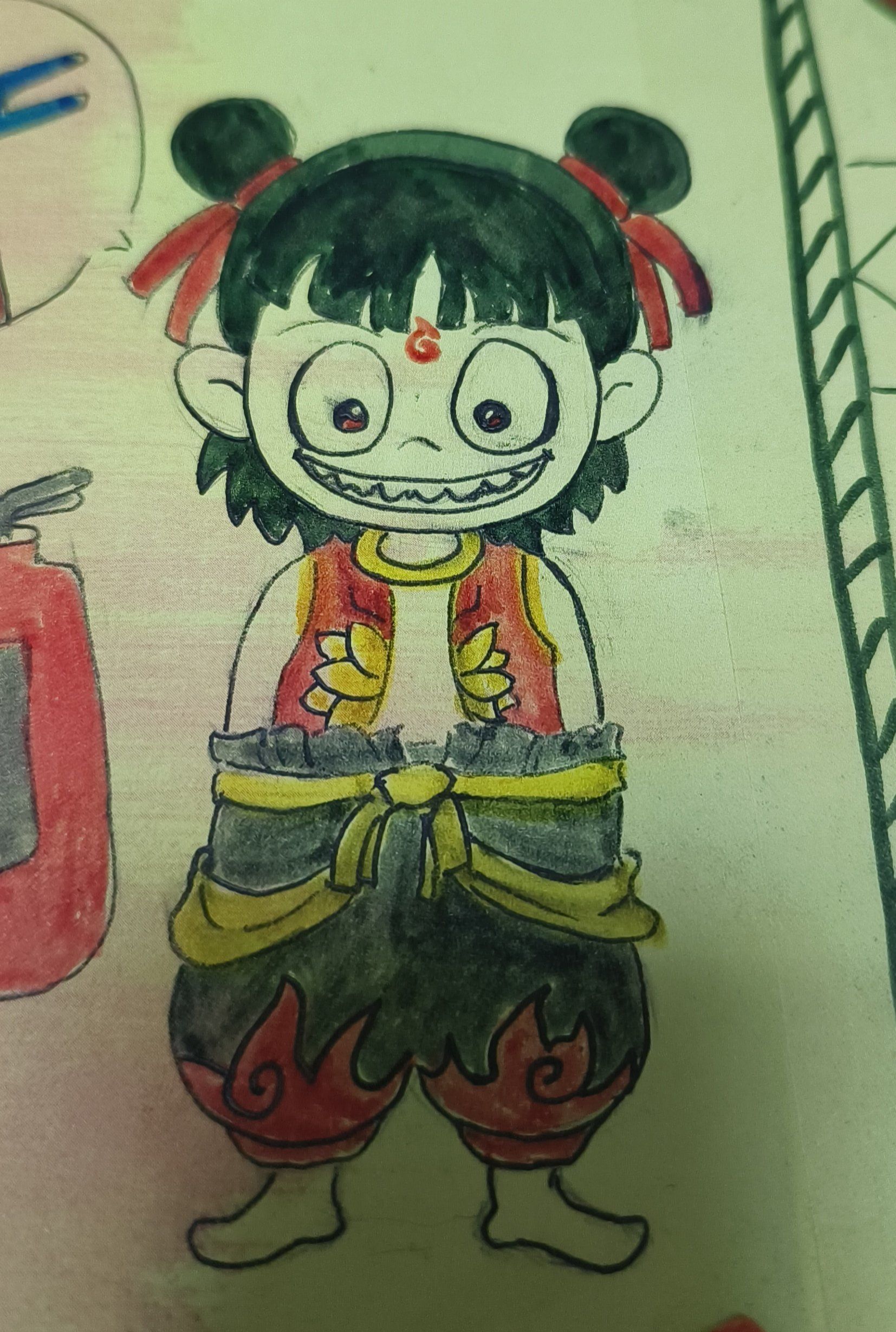 哪吒简笔画