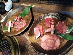 牛肋肉四品盛合-牛角日本烧肉专门店(海运大厦店)