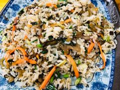 糟菜肉丝炒饭-福州人铭小吃
