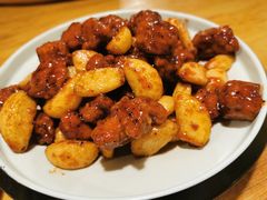 黑蒜子牛肉粒-陈傻子餐厅(世纪都会店)