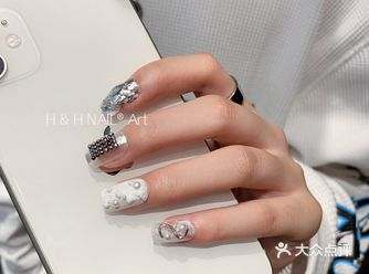 ins美甲小众立体感｜金属感️