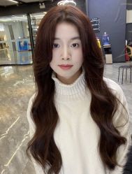 点击看大图 -藤野造型烫发染发