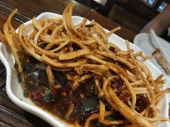 皮蛋拌馓子-霄汉羊排(万松园一店)