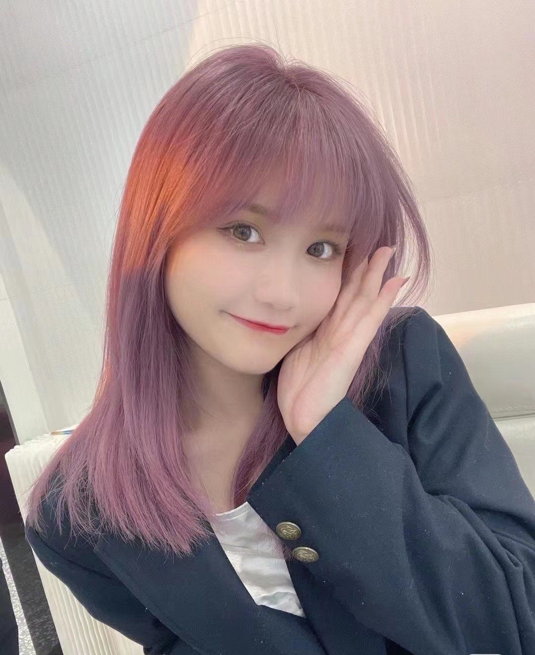 雾霾紫灰发色