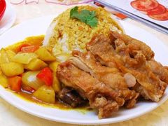 咖喱鸡腿肉饭-百富烤霸 烤鸡汉堡(奇台店)