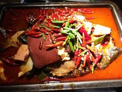 毛血旺烤鱼-探鱼·鲜青椒爽麻烤鱼(西南商都店)