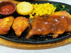 鸡翅配黑椒鸡排-萨莉亚意式餐厅(悦荟广场店)