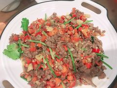 小炒黄牛肉-格塘人家·山泉水煮鱼(望兴家园店)
