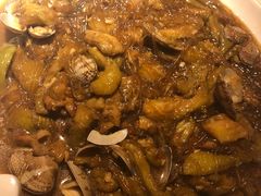 茄子炖蚬子-日丰园海肠水饺·老字号大连海鲜(和平广场店)