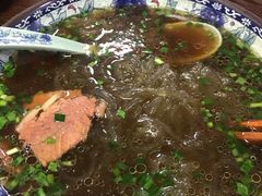干切牛肉粉丝汤-老新隆牛肉锅贴(新街口店)