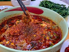 水煮肉片-雨田饭店