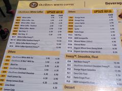 菜单-Old Town White Coffee(gateway@klia2)