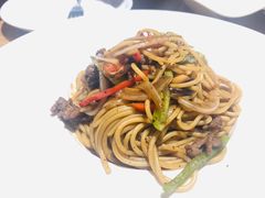 黑椒蘑菇牛柳意面-清真·艾美可餐厅(大悦汇店)