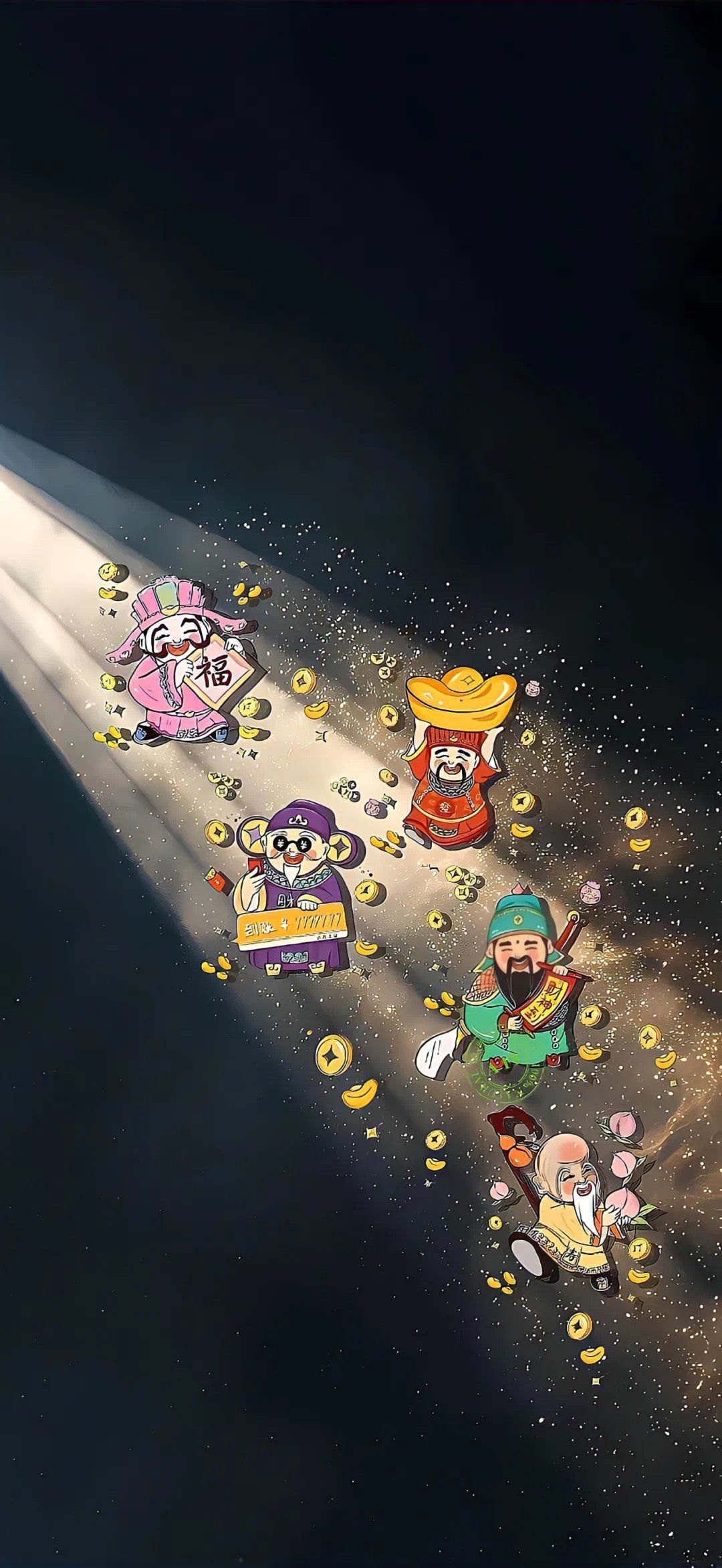 bling bling的财神壁纸来啦