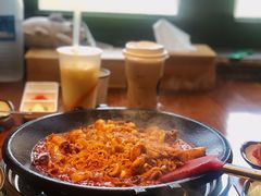 八爪鱼微辣-红辣椒八爪鱼特色韩国料理