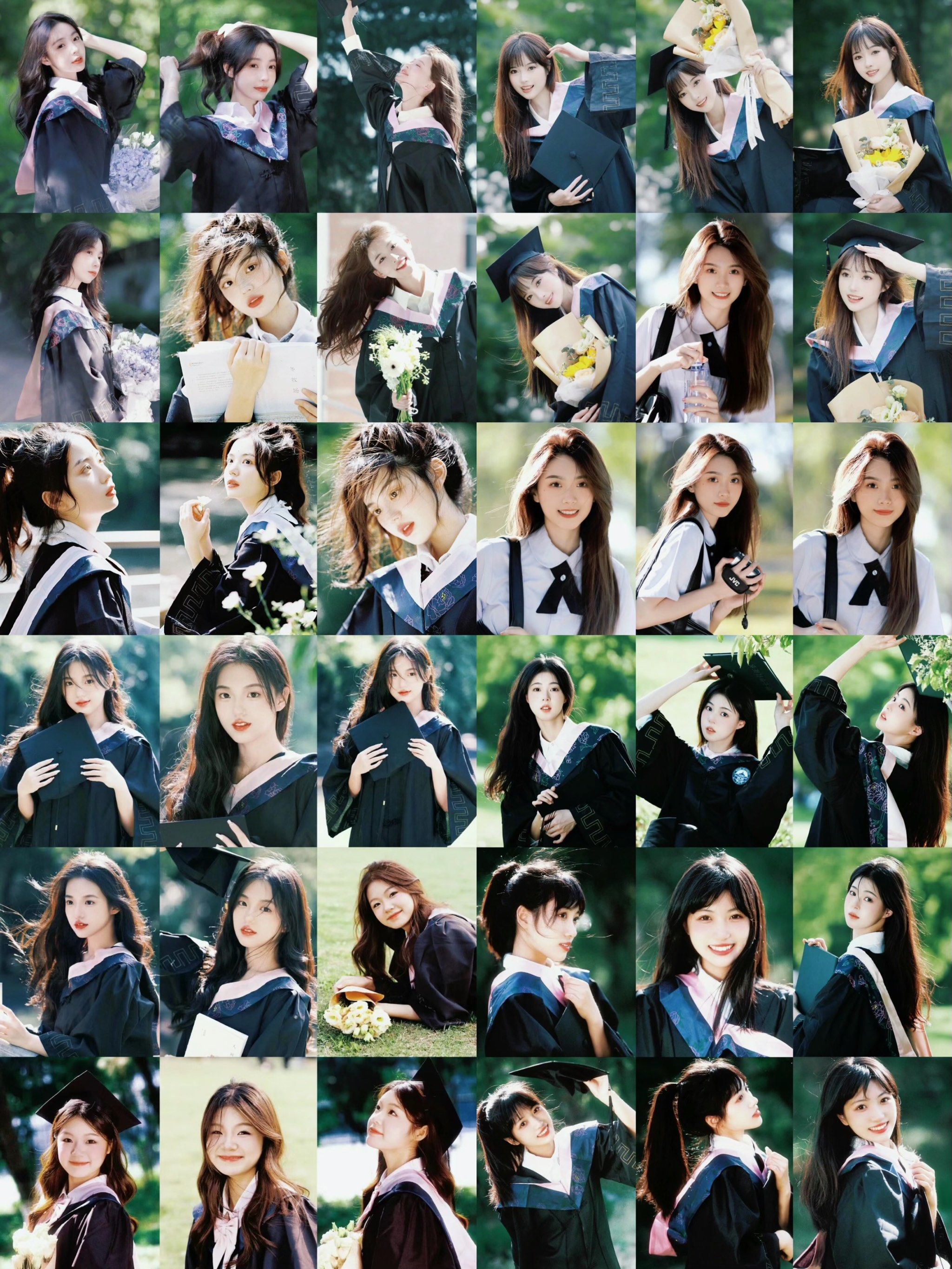 毕业季单人照姿势分享