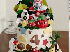 -咖咖熊蛋糕定制·英国蓝风车动物性淡奶油