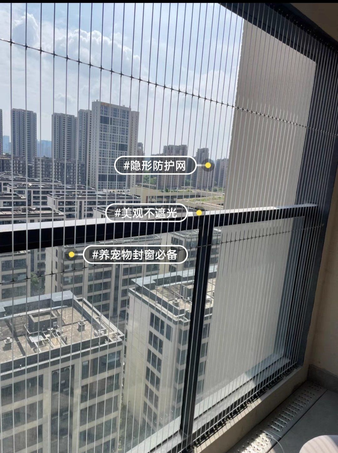 防猫咪狗狗攀爬安全防护网,钢丝网