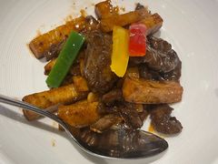 黑椒杏菇爆牛柳-上海宝华喜来登酒店·采悦轩中餐厅