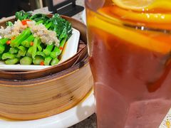 蒜香鳕鱼蒸菜心-小鹅皇港式餐厅(新抚万达店)