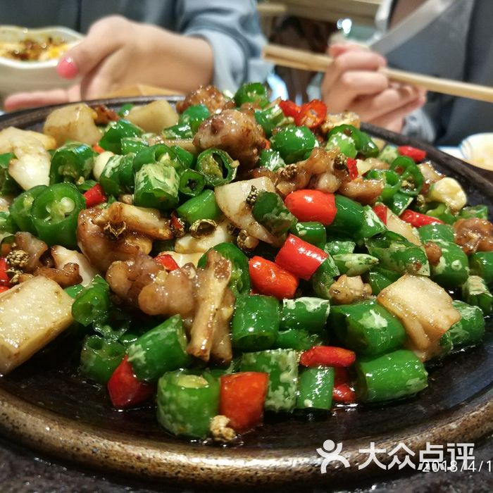 三缺一小吃小喝青青椒爆牛蛙图片-北京川菜/家常菜-大众点评网