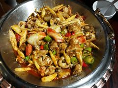 -东来菜馆•手抓海鲜家常菜•海鲜锅贴(鸽子窝店)