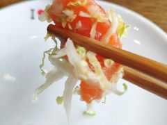 娃娃菜拌三文鱼-潮庭·大连海鲜·炭火烧烤·扇贝王(大连店)
