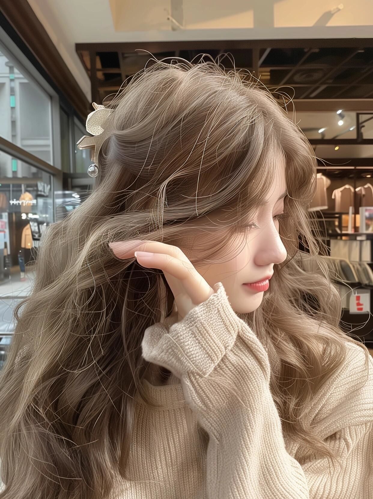 附近哪里做头发好#奶茶色发色#染发设计#高级感染发#超显白潮流发 