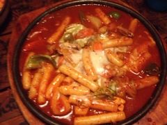 奶酪海鲜炒米条-包装马车·韩国料理·포장마차