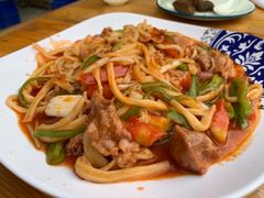 炒拉条子-巴依老爷新疆餐厅
