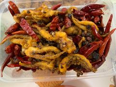 老干妈煸鱿鱼-吕氏疙瘩汤·私家菜馆(慈云寺店)