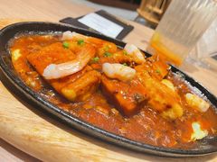 铁板香煎自制滑豆腐-莆田餐厅PUTIEN(三里屯店)