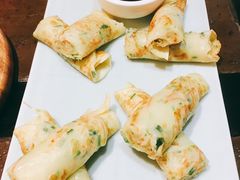 老北京糊塌子配蒜汁-唐廊烤鸭店(工体店)