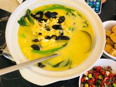 土鸡蛋煮菜心-楚禾宴·家宴(光谷大道店)