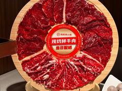 鲜切牛肉三拼-海底捞火锅鲜切牛肉主题店(长寿路店)