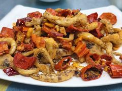 脆椒辣鱿鱼-兴国苑酒店