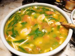 翡翠海鲜面疙瘩-绿茶餐厅(汇悦大融城店)