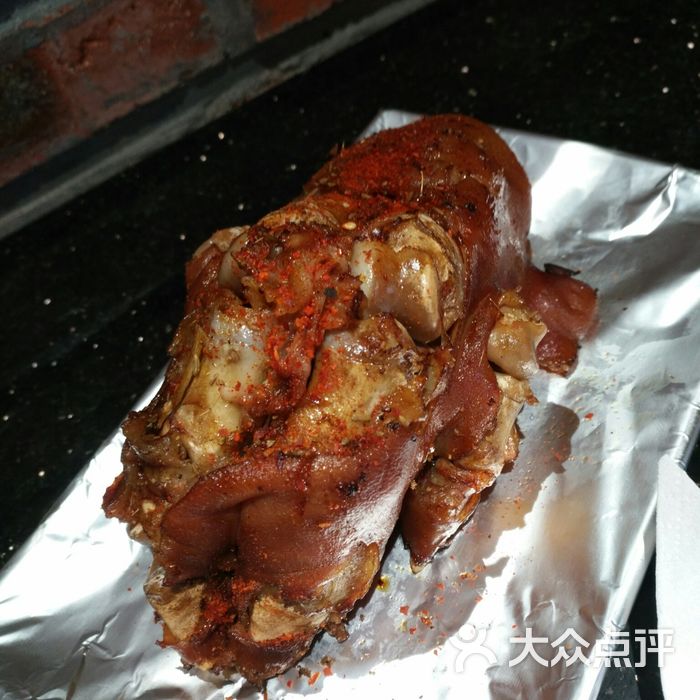 麻时花园烧烤小海鲜锡纸烤猪蹄图片-北京烧烤-大众点评网