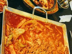 芝士海鲜炒年糕-包装马车·韩国料理·포장마차