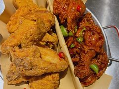 炸鸡翅一半一半-富乐满韩国正宗炸鸡韩国料理(虹泉路店)