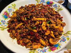 辣子肥肠虾鸡-山城小聚(大学城店)