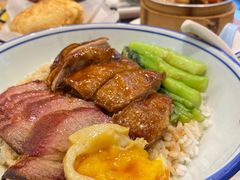 深井烧鹅叉烧双拼饭-彩虹站·香港烧腊茶餐厅