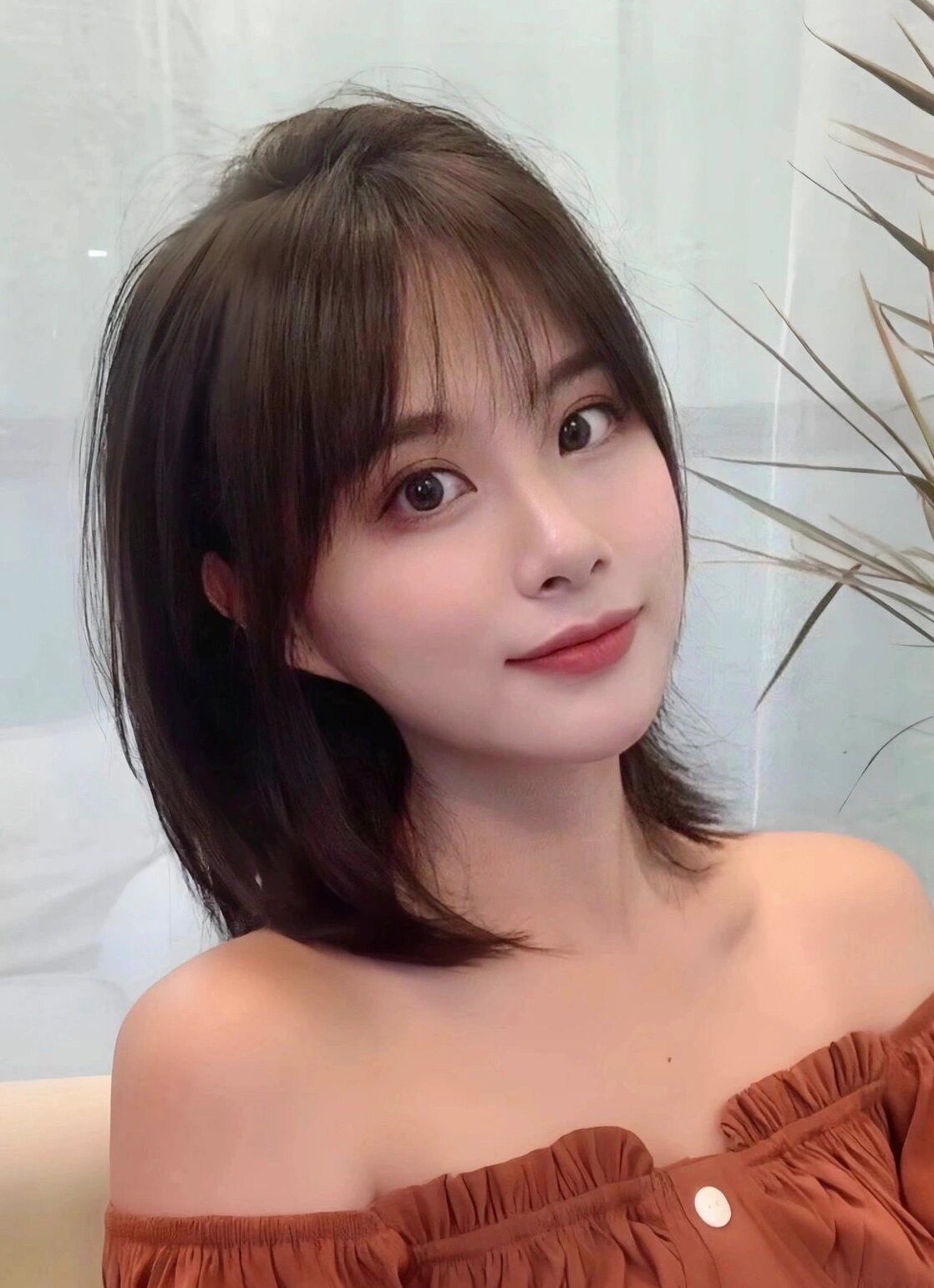 长脸型发型女图片
