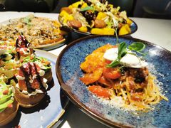 鲜茄茸大虾配马斯卡朋意大利面-BE BRIGHT KITCHEN(正佳广场店)