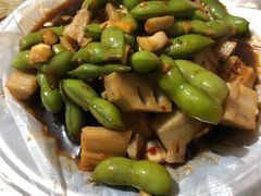 凉拌毛豆-十里铺铁板鱿鱼