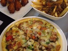 1901披萨10寸&nbsp;1901烤翅&nbsp;肉酱酸奶油薯条-1901 Cafe(西四店)