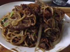 黑椒牛肉面 微微咸 但是味道不错-HIHE Bistro·Oyster Bar(华熙live店)