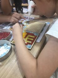制作过程-瓦匠工社·马赛克·积木拼图·亲子手工DIY
