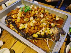 宫保鸡丁烤鱼（清江鱼/斤）-锦尚阁烤鱼•天津菜(宣武门胡同店)